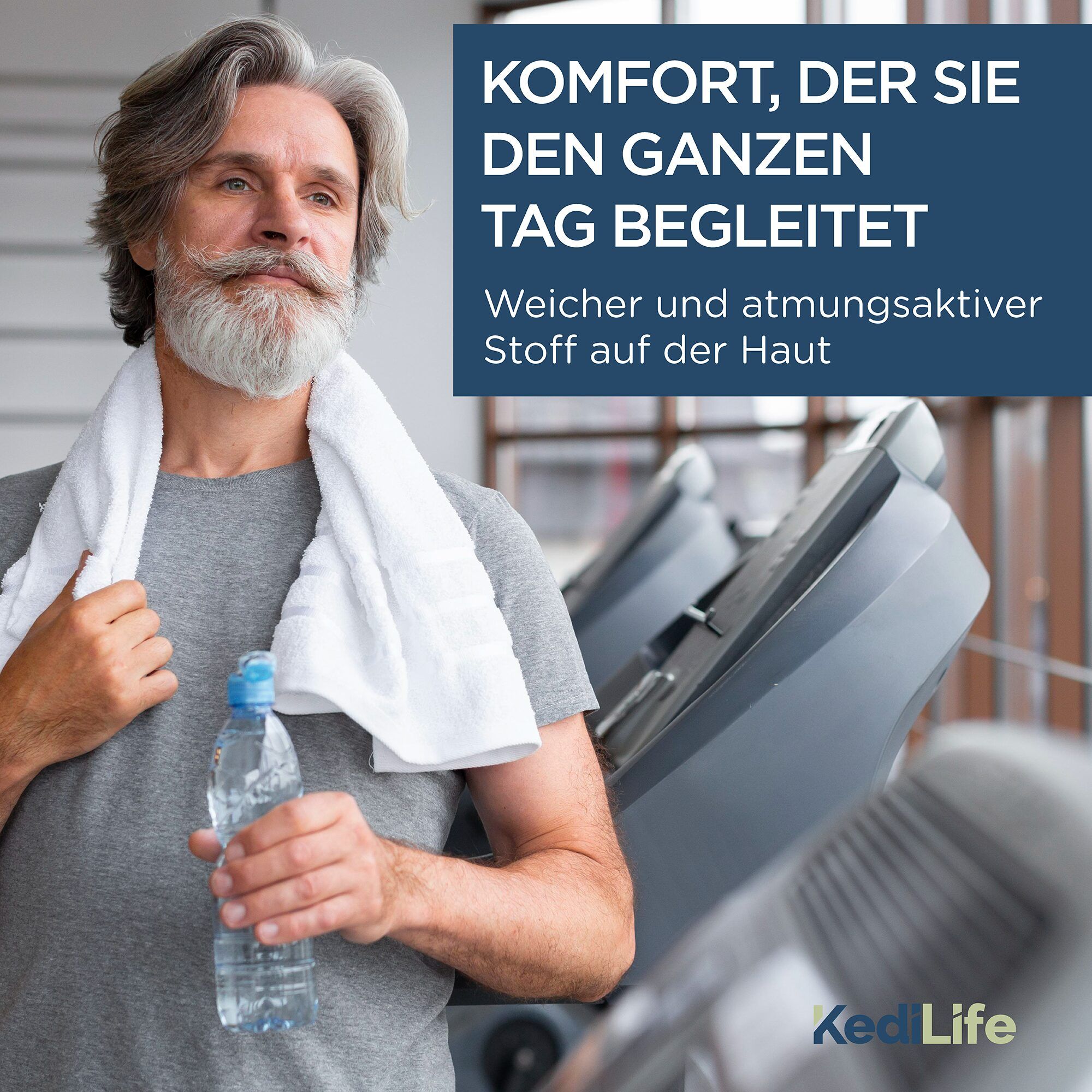 KediLife Inkontinenzunterhose für Herren, Boxershorts Schwarz