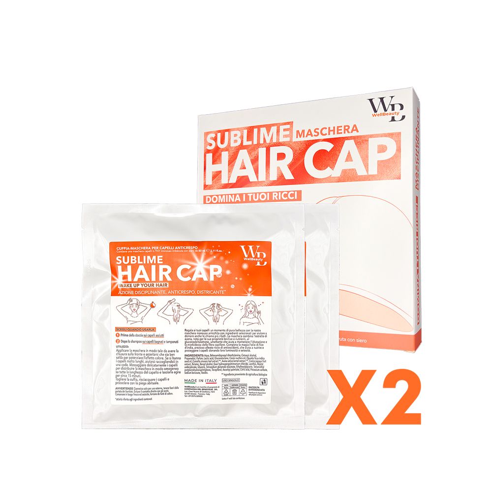 Wellbeauty - Maschera Capelli Monouso Anticrespo Disciplinante x 2