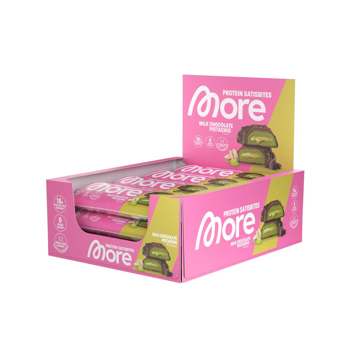More Nutrition Protein Satisbites 12 x 2 X Riegel