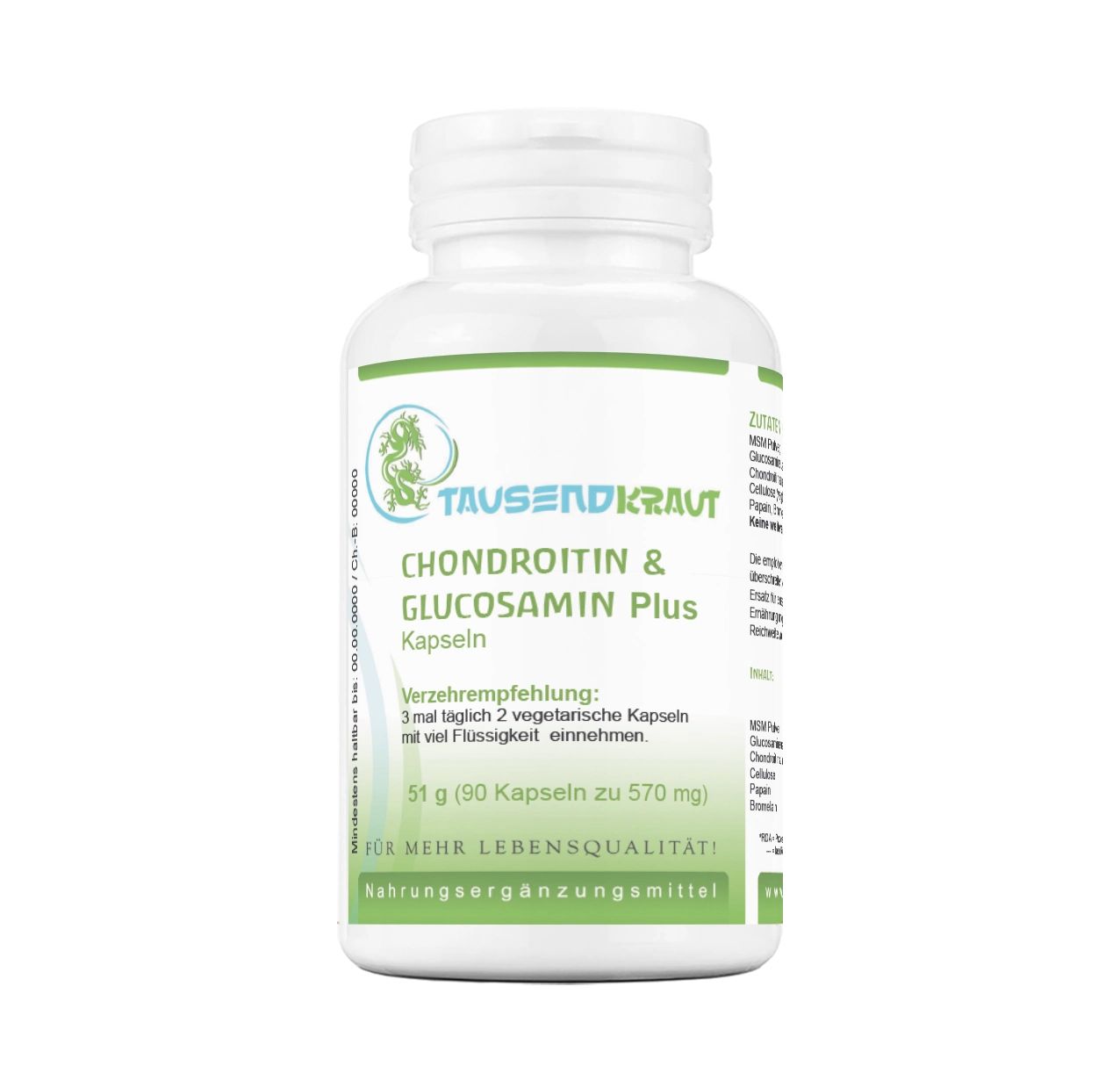Tausendkraut Chondroitin & Glucosamin Plus 90 Kapseln 0,059 kg