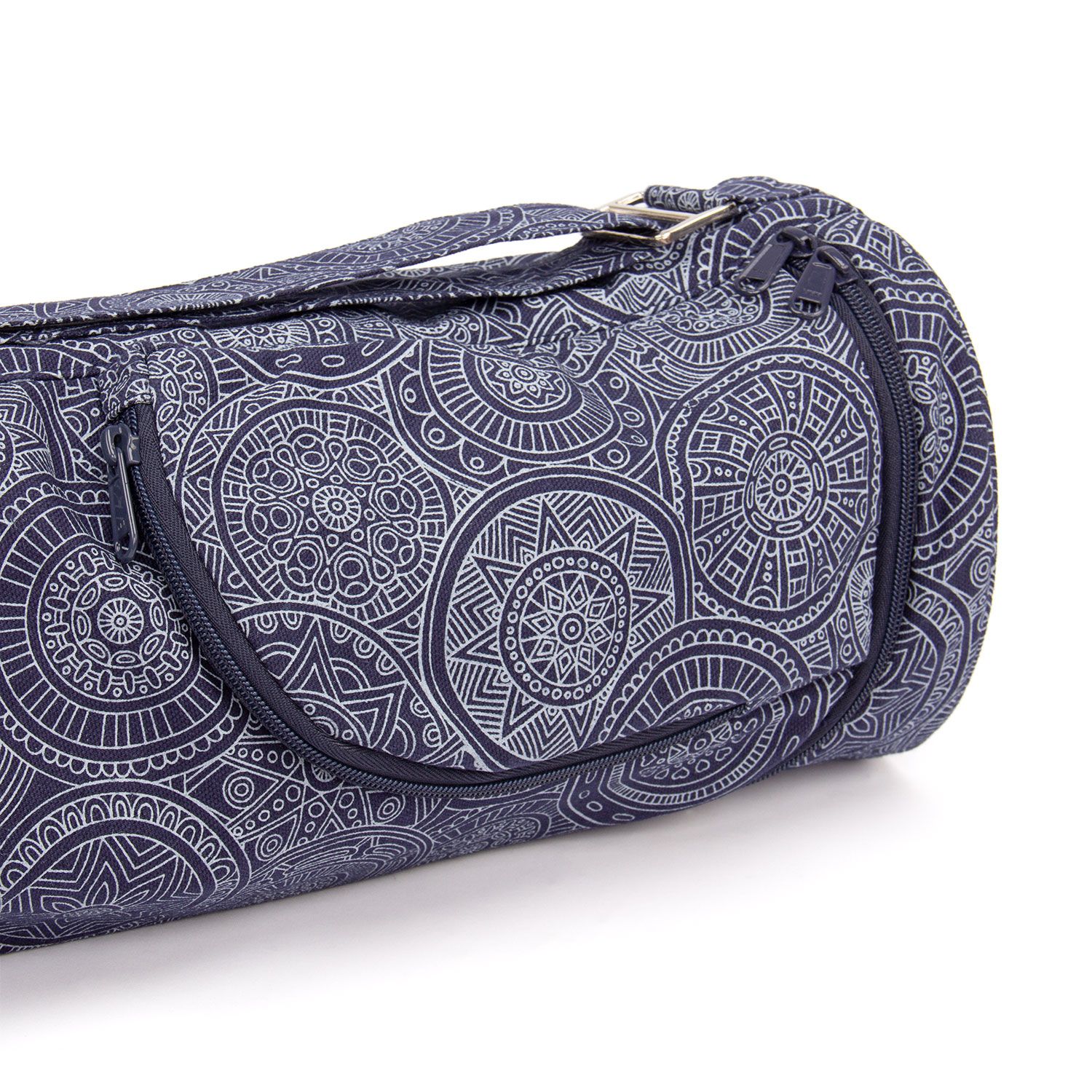 Maharaja Collection: Gemusterte Asana Bag 70 Cotton "Mandala", dunkelblau