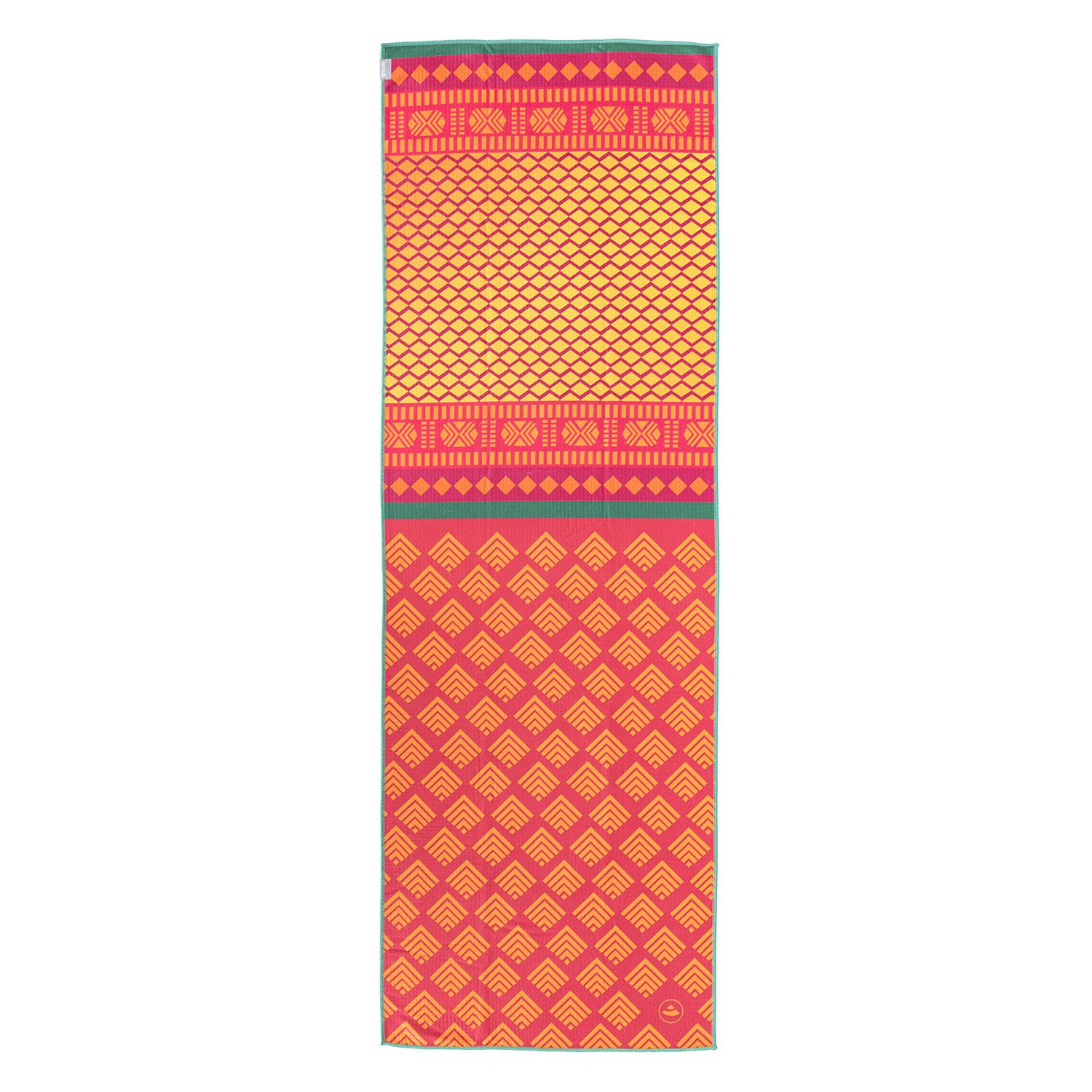 bodhi GRIP² Yoga Towel Art Collection, Safari Sari, rot-gelb