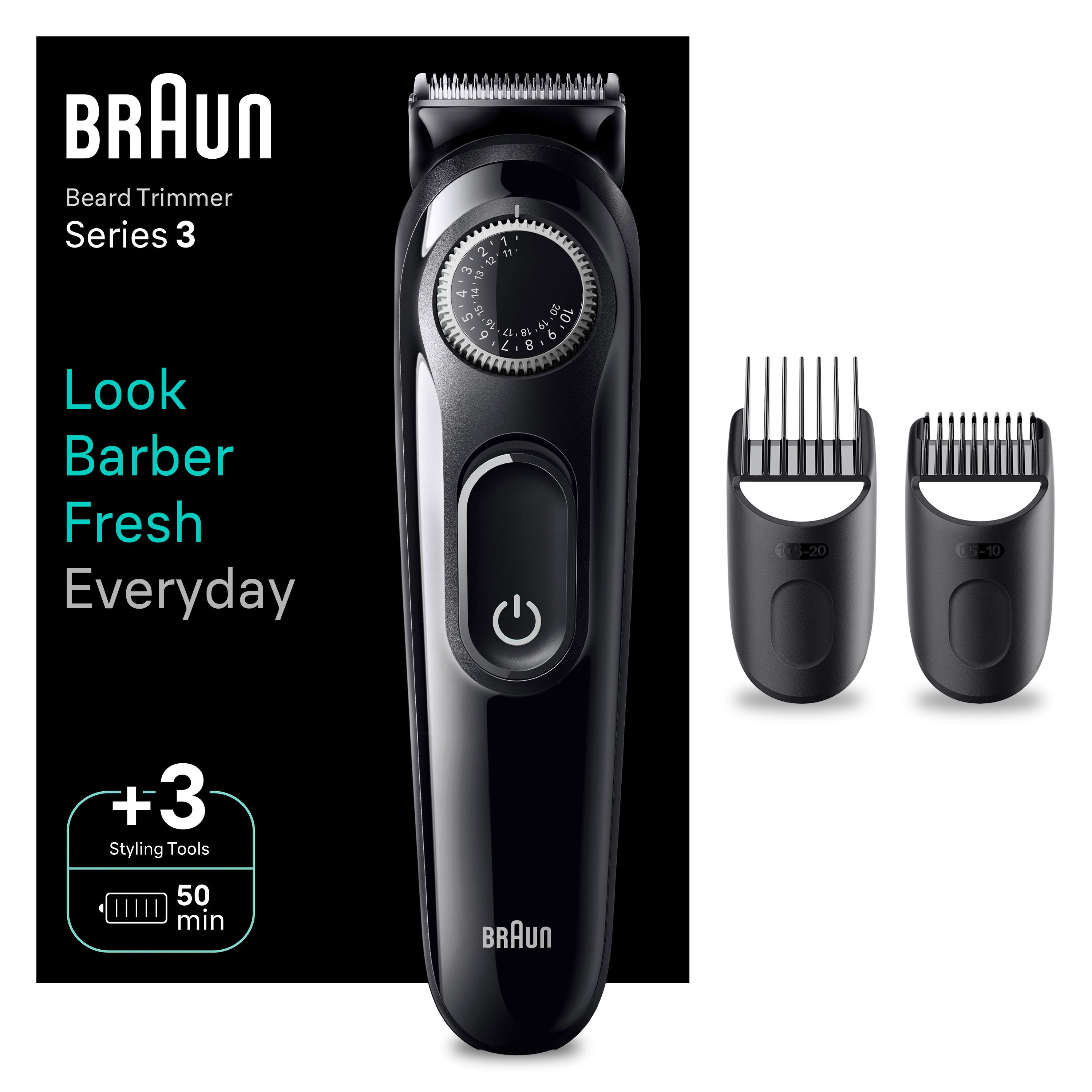 Braun - Barttrimmer "BT3410" in Grau