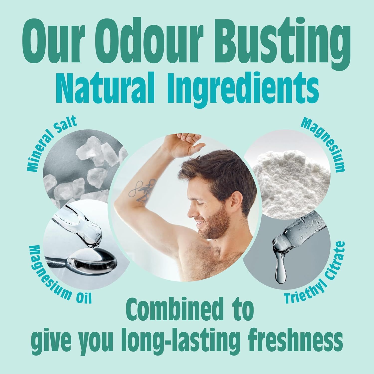 Salt of the Earth natürliches Fußdeodorant-Spray, kühlendes Menthol