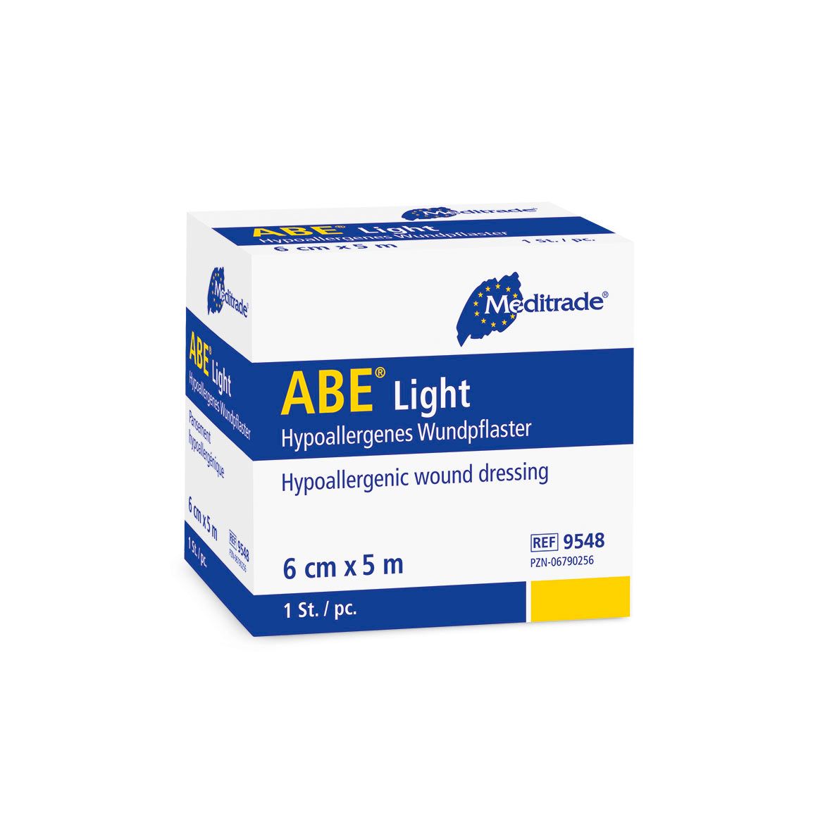Meditrade ABE® Light hypoallergenes Wundpflaster, 6 cm x 5 m.