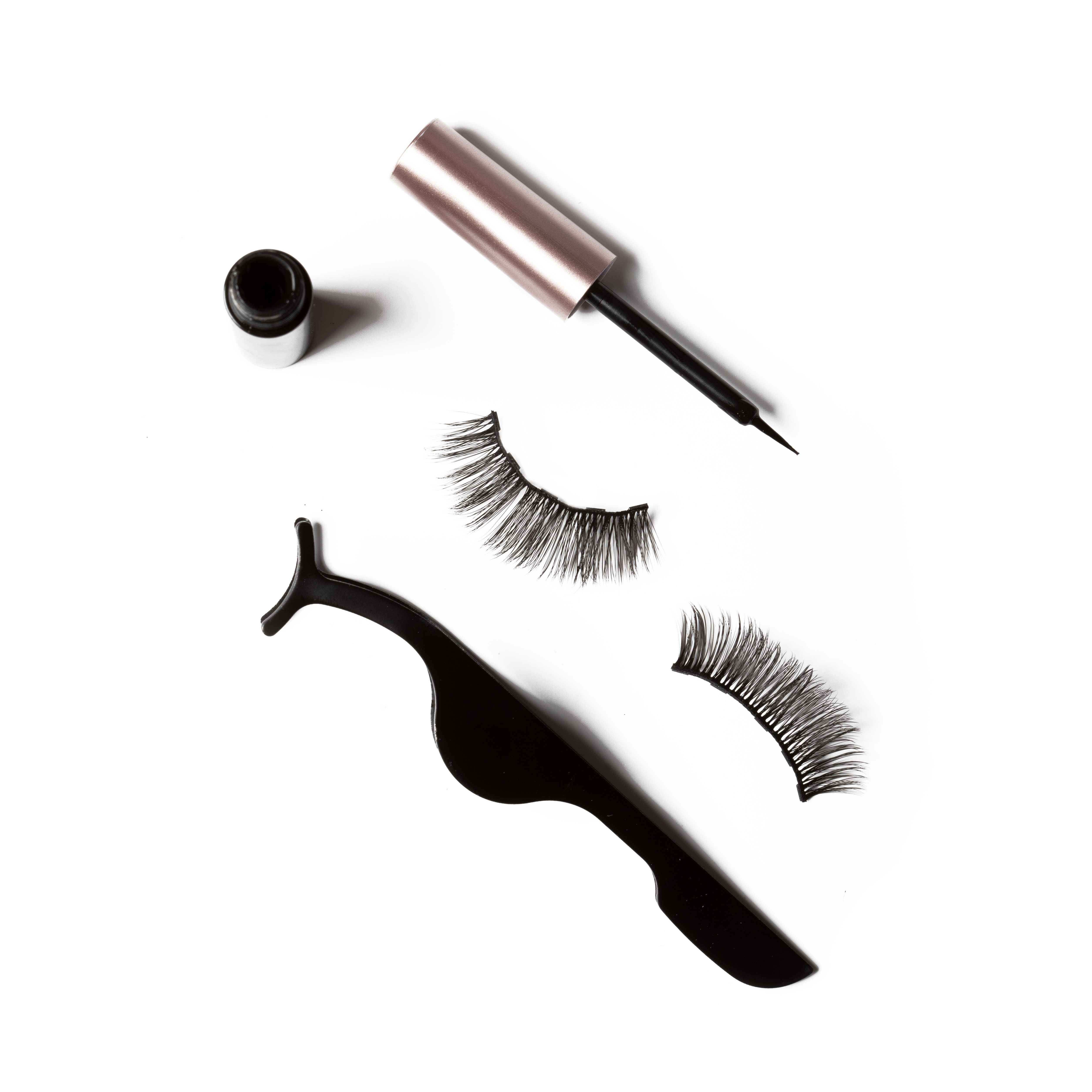 3 PAAR MAGNETISCHE KÜNSTLICHE WIMPERN 10-12-10mm-PALOMA BEAUTIES