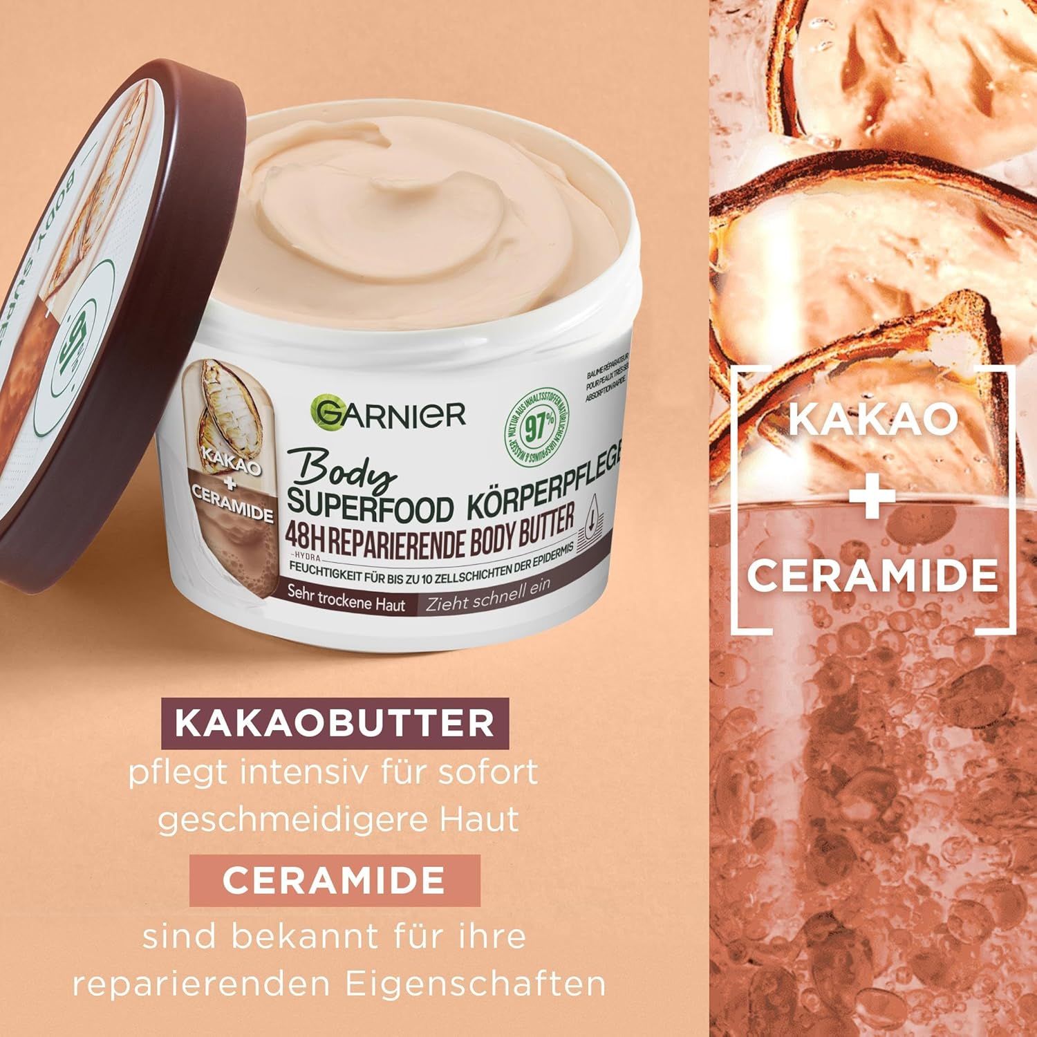 Garnier Körperpflege Body Superfood Kakaobutter