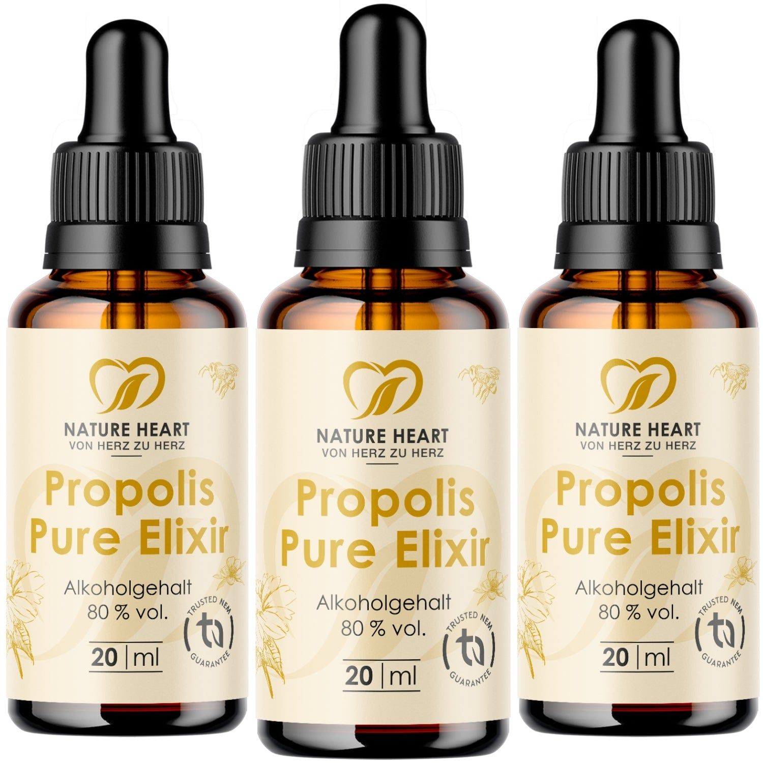 Nature Heart Propolis Pure Elixir - Tropfen 3x20 ml