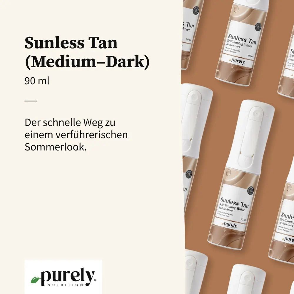 Purely Cosmetics Sunless Tan – Selbstbräunungsspray für den Körper (Medium–Dark)