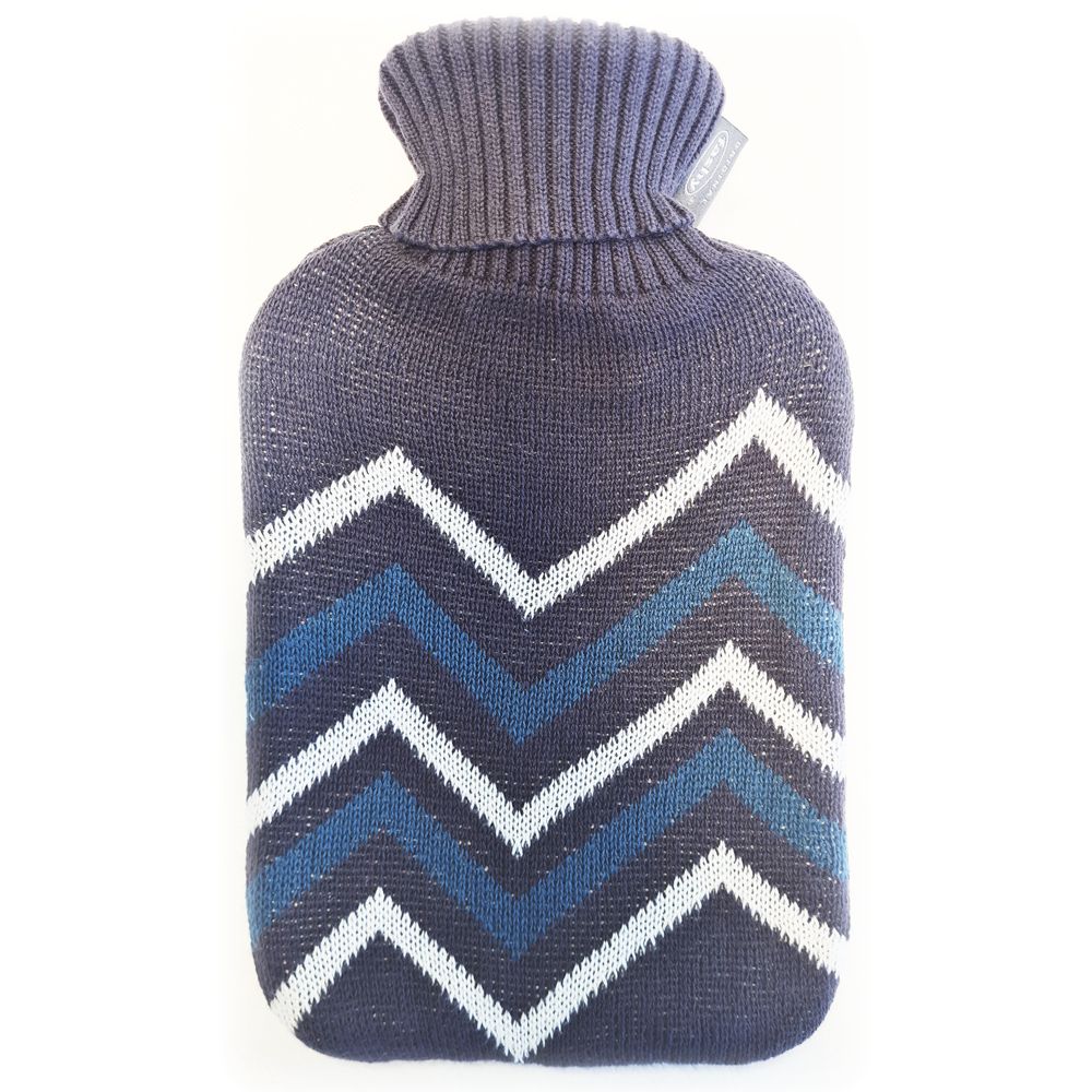 Fashy Wärmflasche Strickbezug 2 l schwarz 1 St