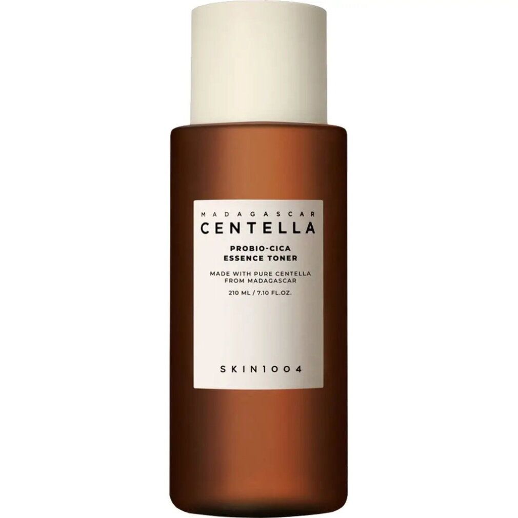 SKIN1004 Madagascar Centella Probio-Cica Essence Toner Flasche und Verpackung.