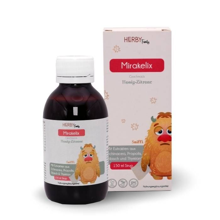 Herby Family® Mirakelix Sirup für Kinder - wohltuend in Erkältungsphasen