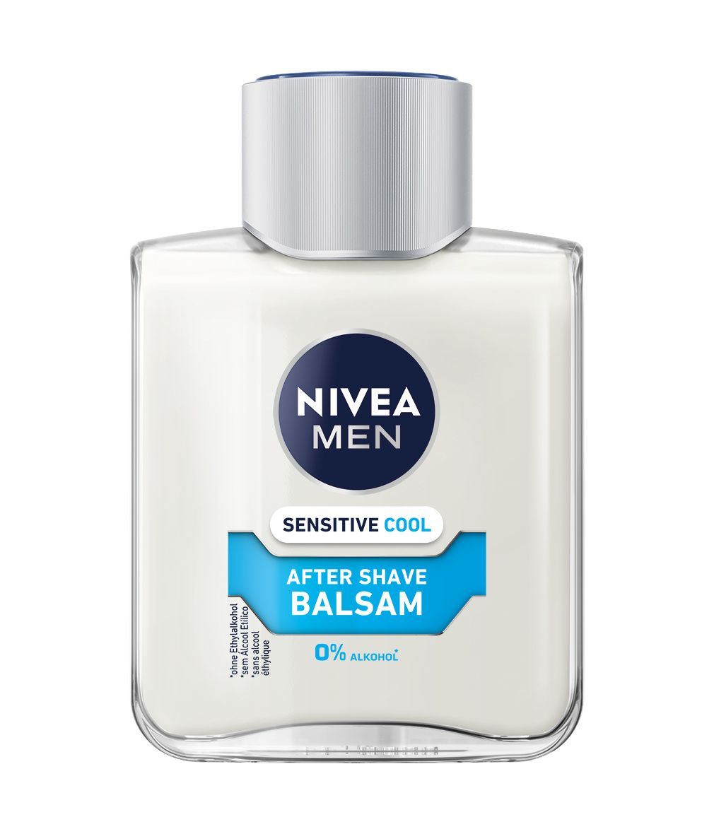 NIVEA MEN After Shave Balsam Sensitive Cool. 0% Alkohol. Beruhigt sofort & kühlt. Für empfindliche Haut.