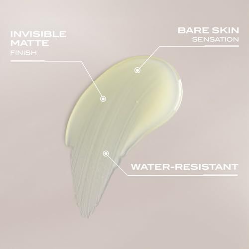 Gel-Textur. Beschriftung: Invisible Matte Finish, Bare Skin Sensation, Water-Resistant.