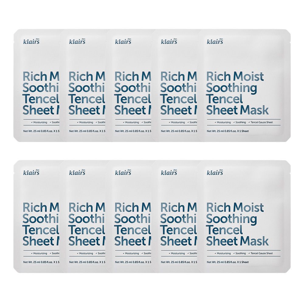 Rich Moist Soothing Tencel Sheet Mask Set