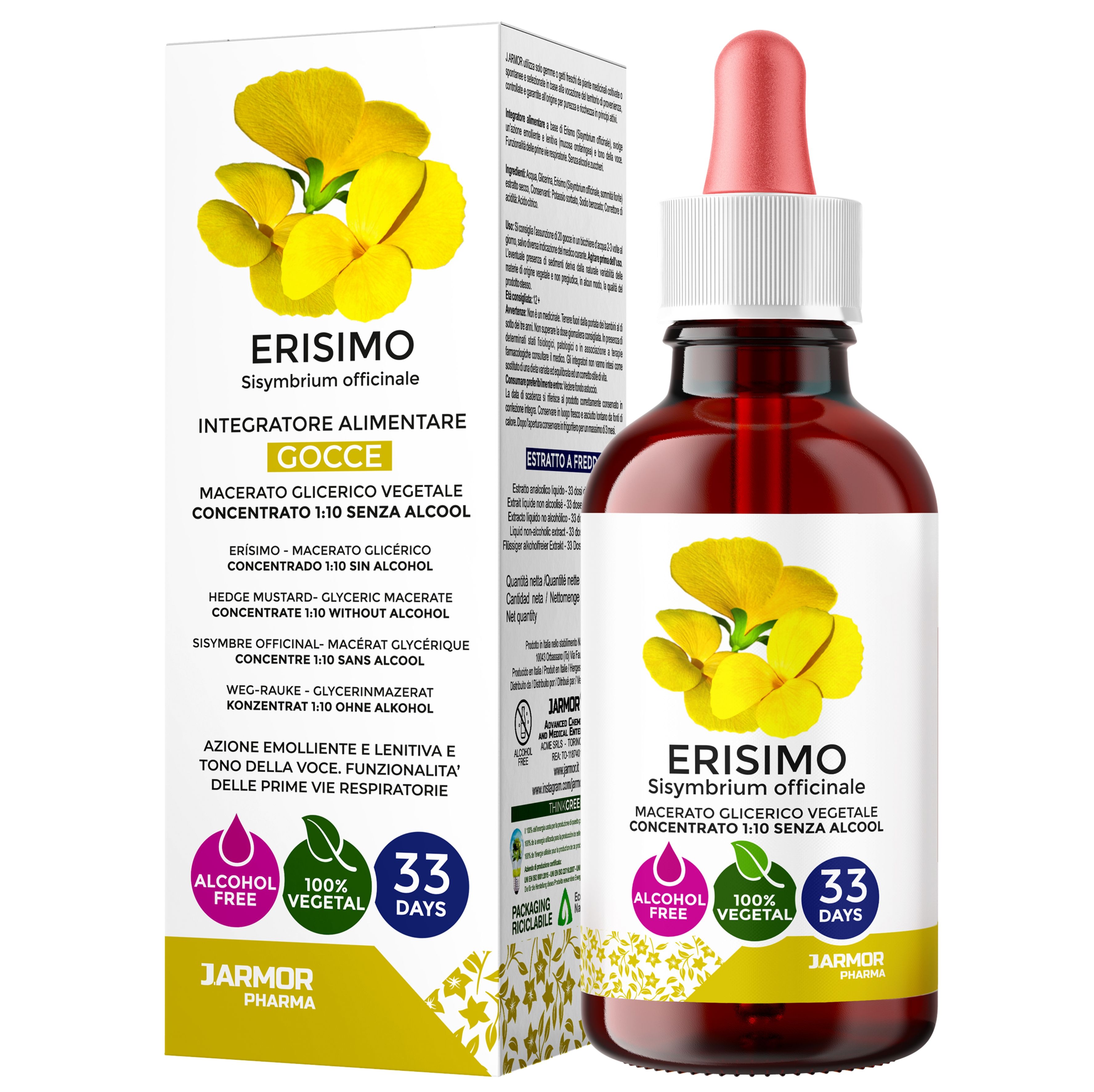 Erisimo Gocce – Sollievo Naturale per Gola e Voce Antinfiammatorio Naturale