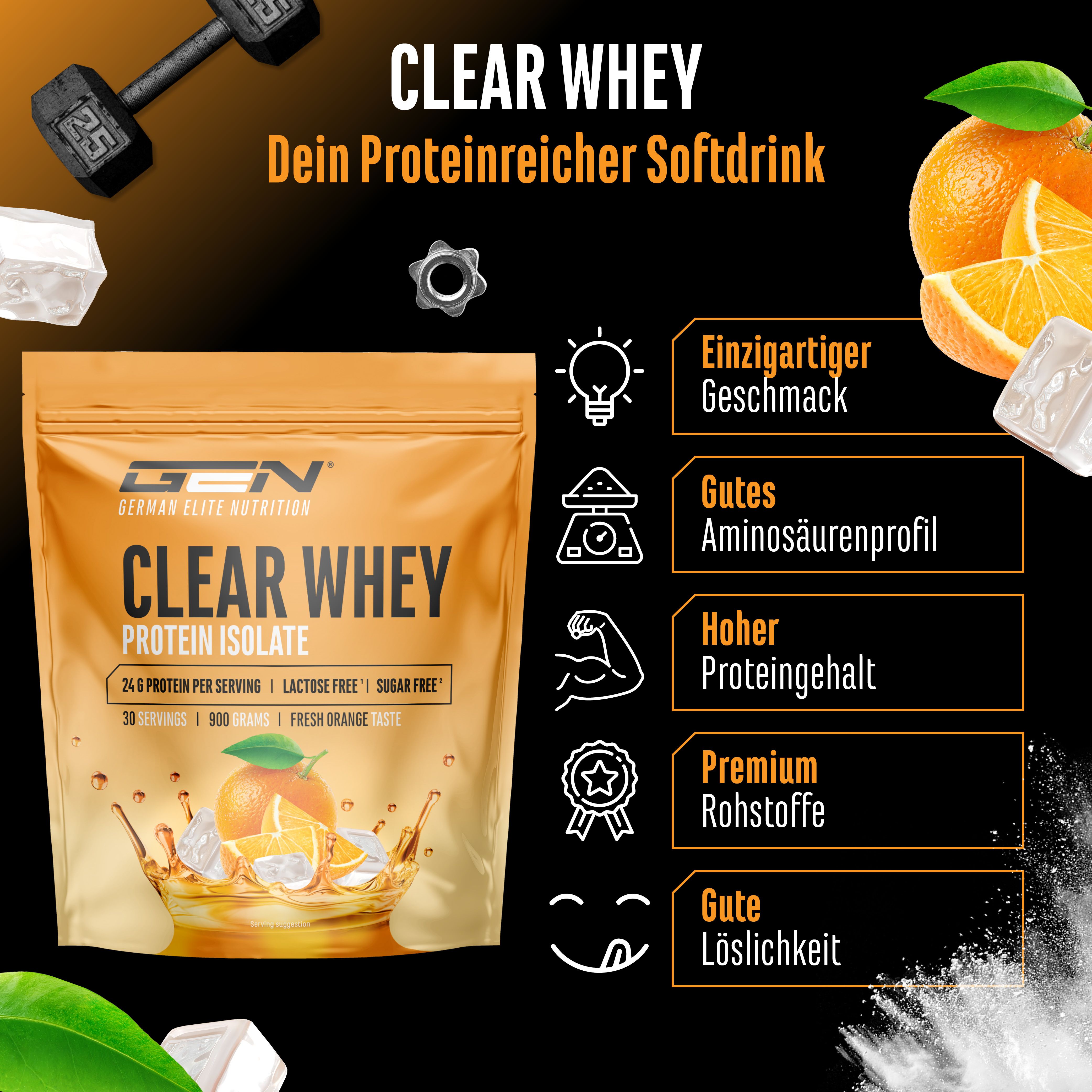 GEN Clear Whey Protein Isolat