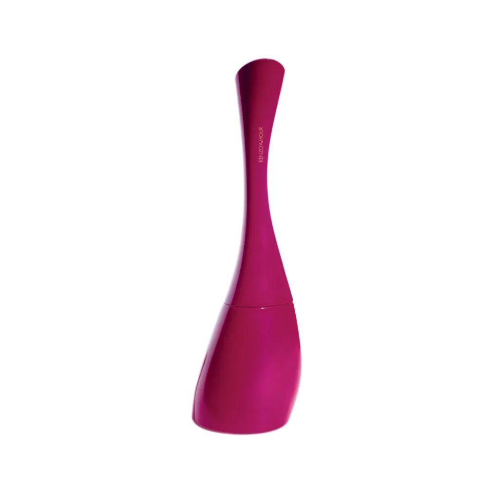 Pinkfarbene Kenzo Amour Eau de Parfum Flasche, geschwungene Form.
