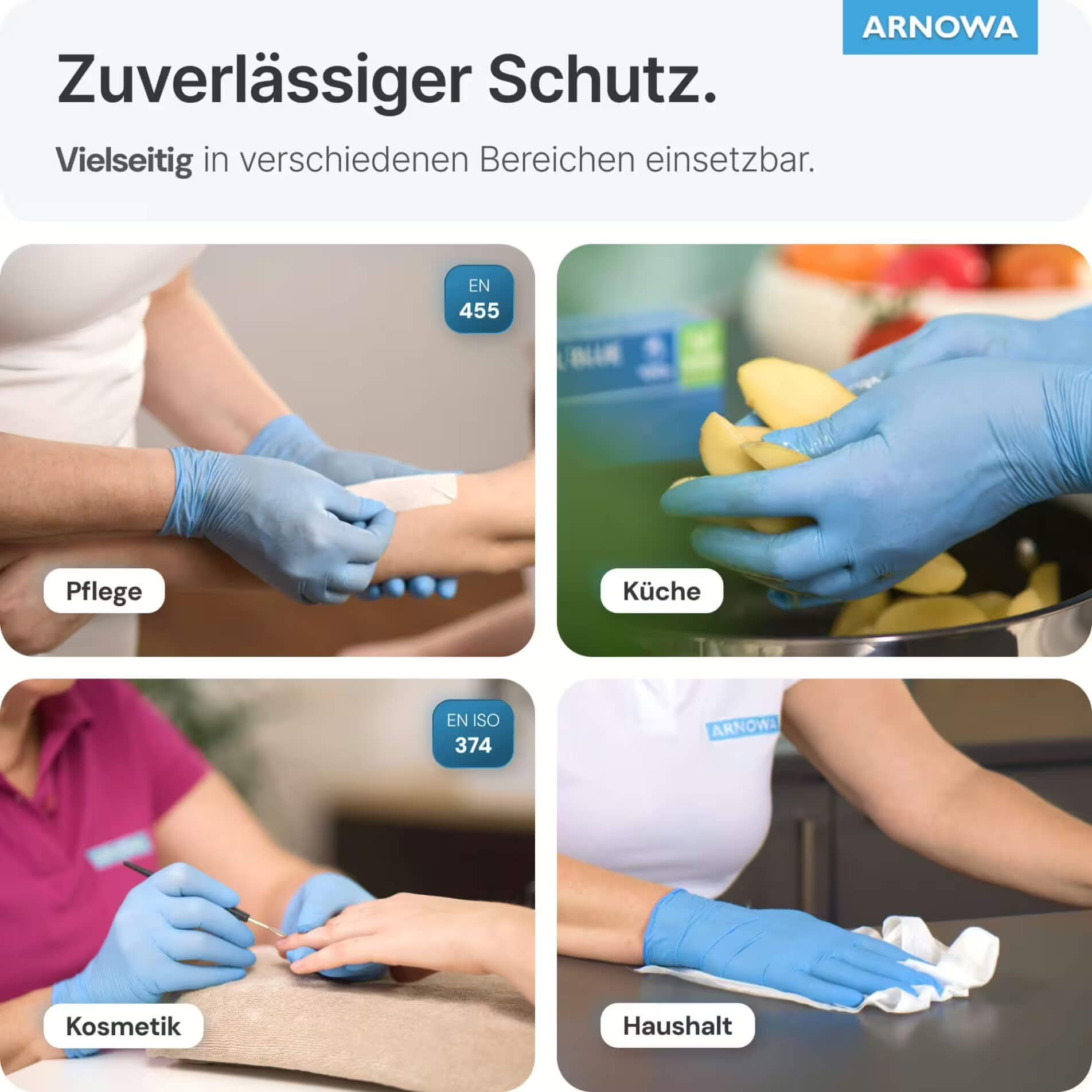 Arnowa Arnomed Nitril Blue Untersuchungshandschuhe Gr. L