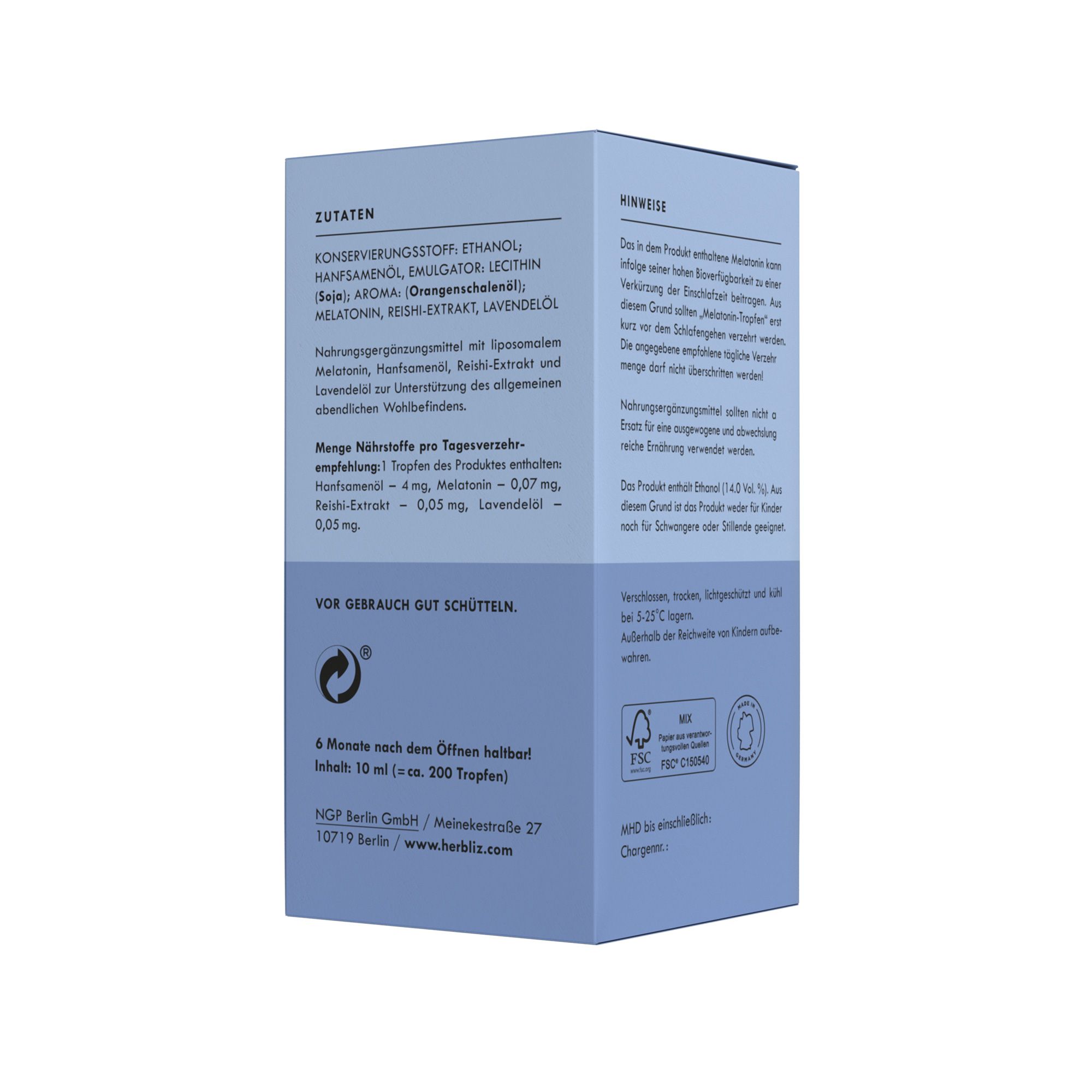 Melatonin Nacht Tropfen