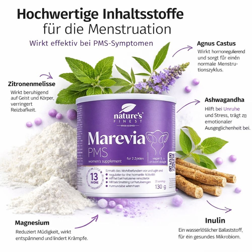 Nature's Finest Marevia PMS – Energie, Balance & Hormonunterstützung