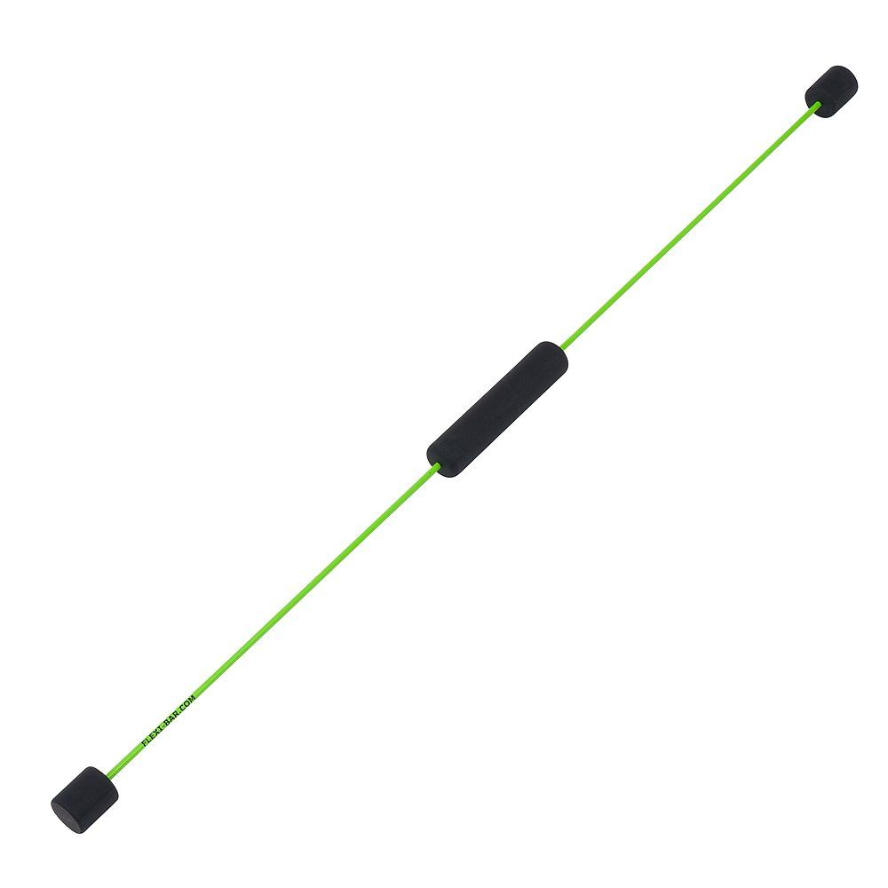Grüner Flexi-Bar mit schwarzen Griffen und Mittelgriff.