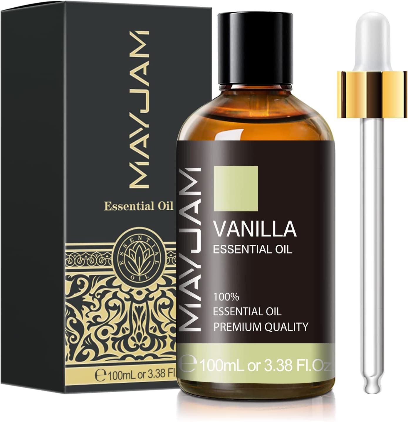 MAYJAM ätherische Öle Vanille 100 ml, 100% Reine Natürliche ätherische Öle