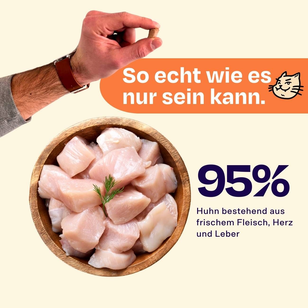 The Better Cat Gefriergetrockneter Katzen Snack - Huhn