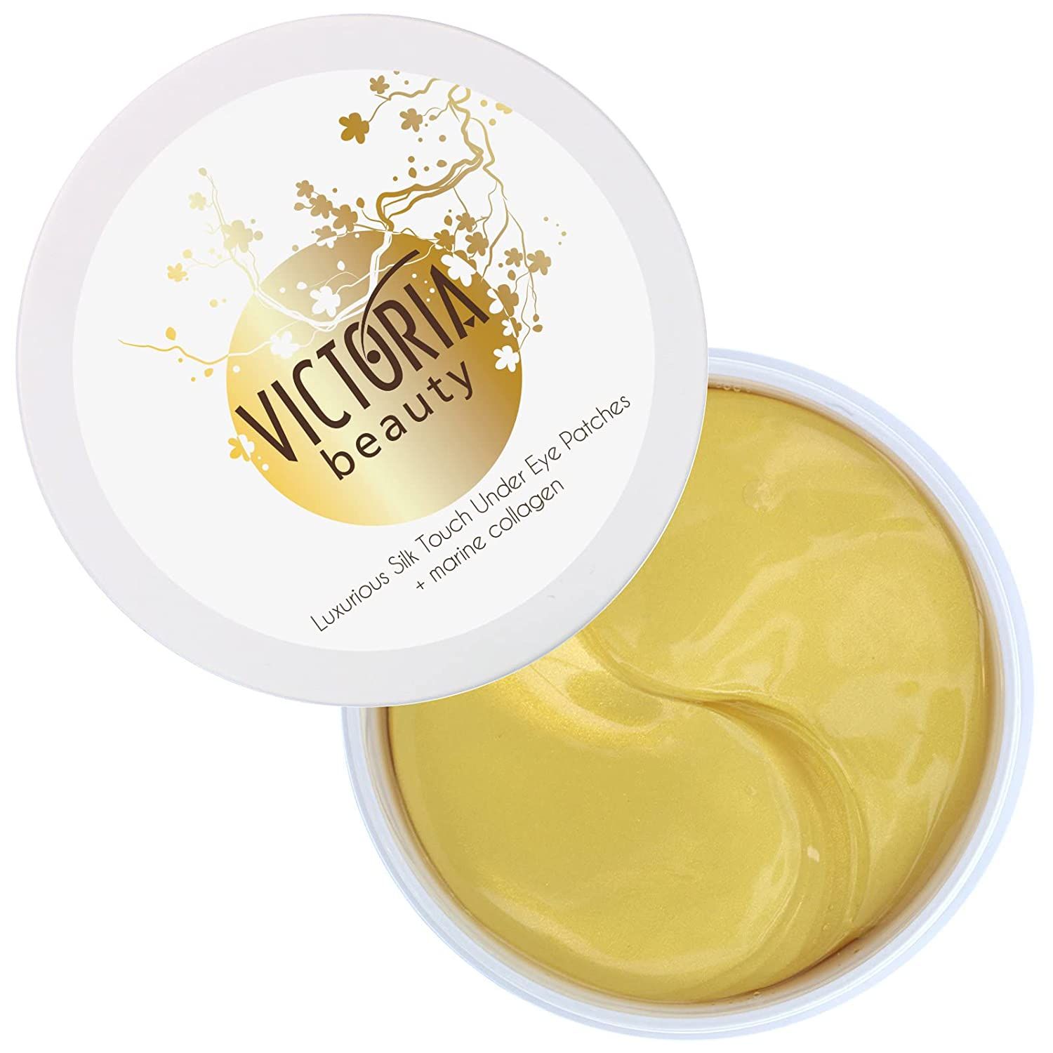 Victoria Beauty - Kollagen Augenpads gegen Augenringe mit 24K Gold, Kollagenaugenmaske