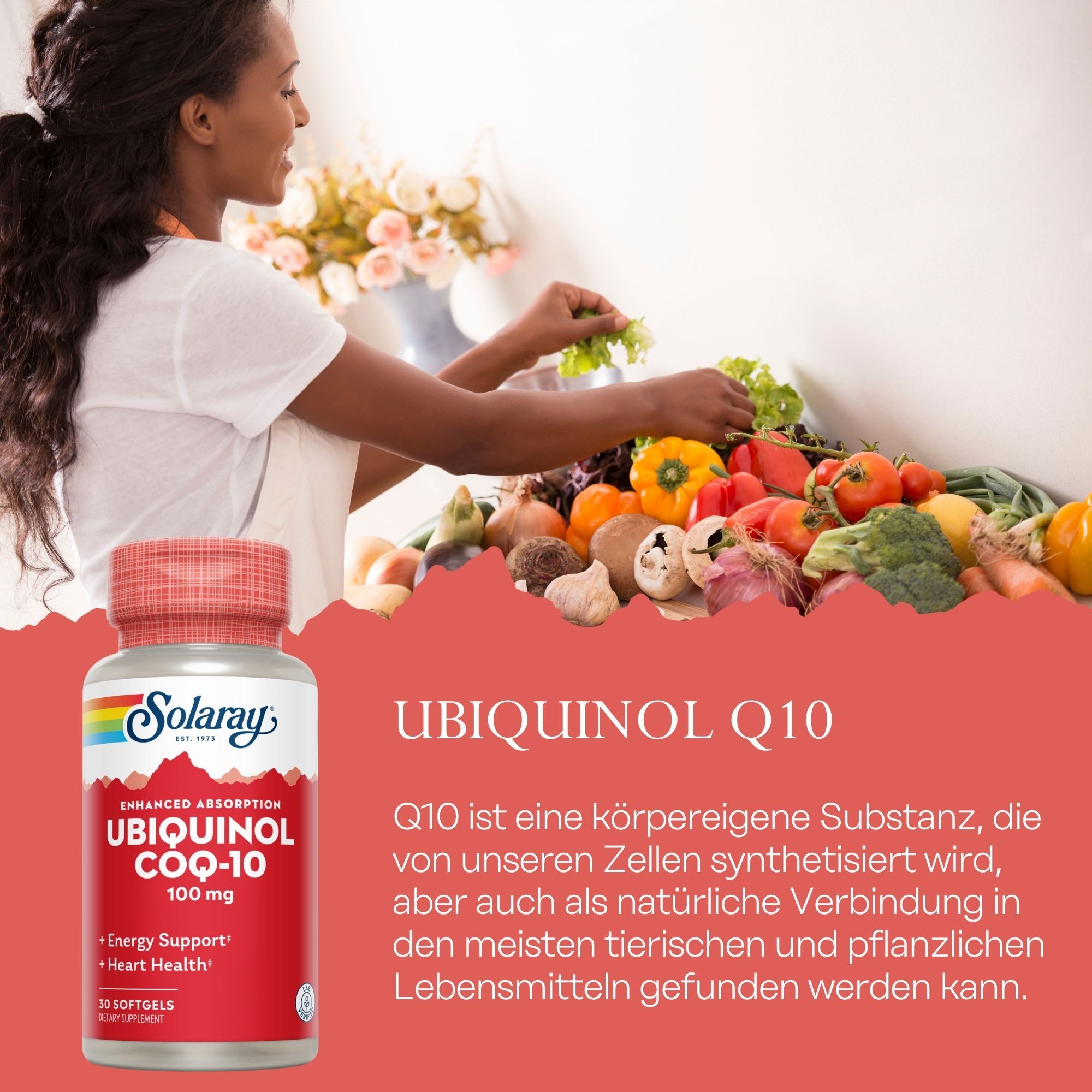 Solaray Ubiquinol Coenzym Q10 100 mg