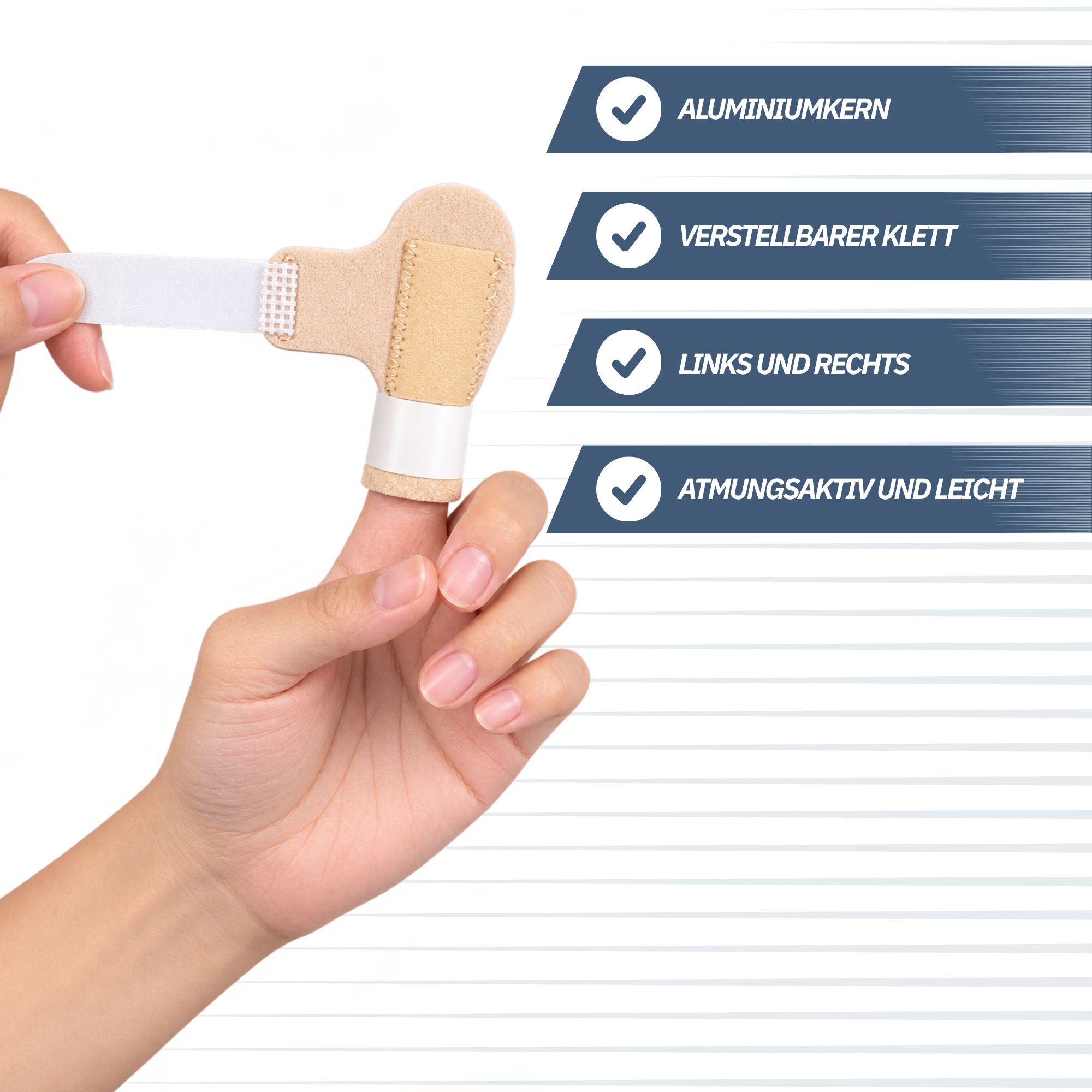 Trebin Fingerschiene mit Aluminiumkern