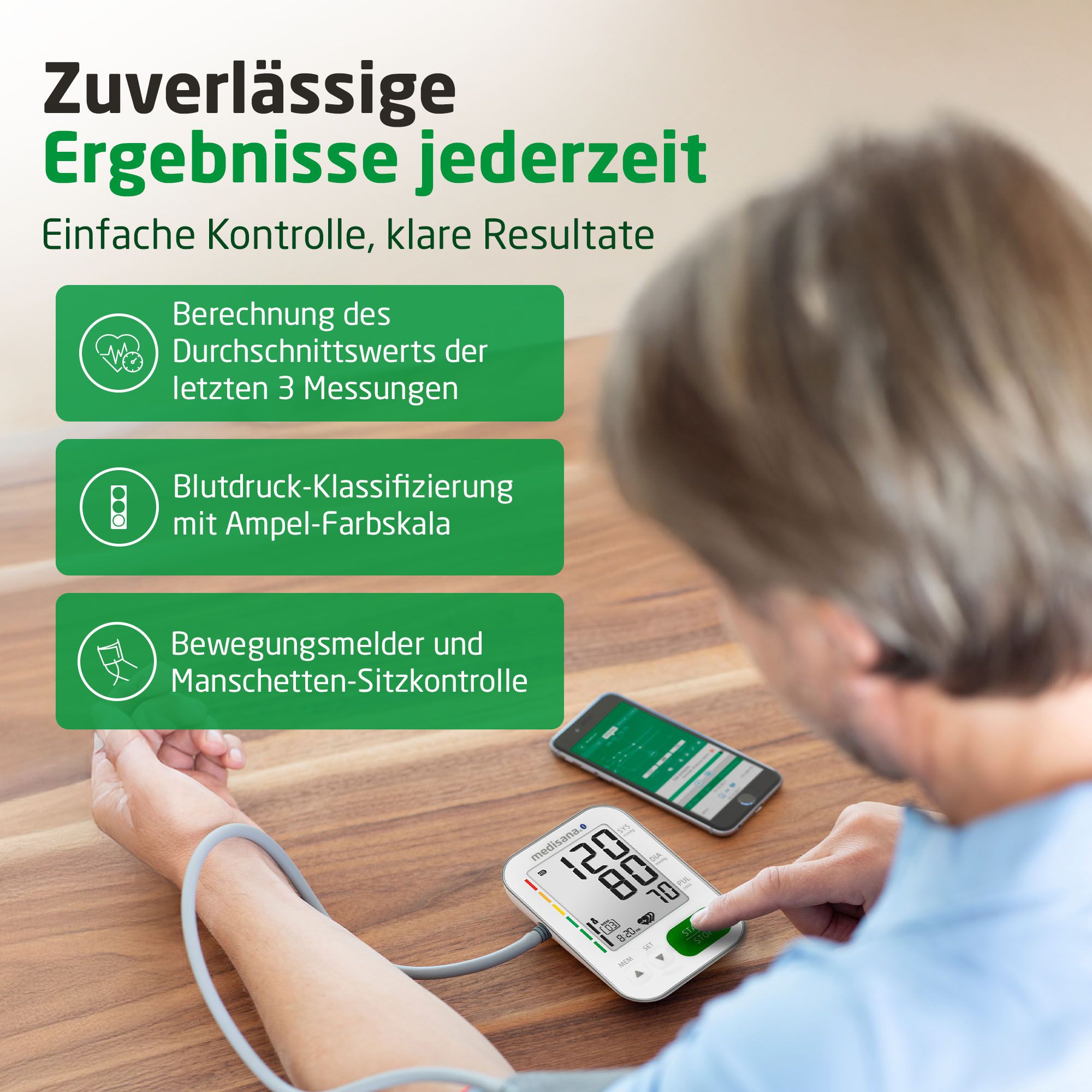 medisana BU 572 connect Oberarm-Blutdruckmessgerät