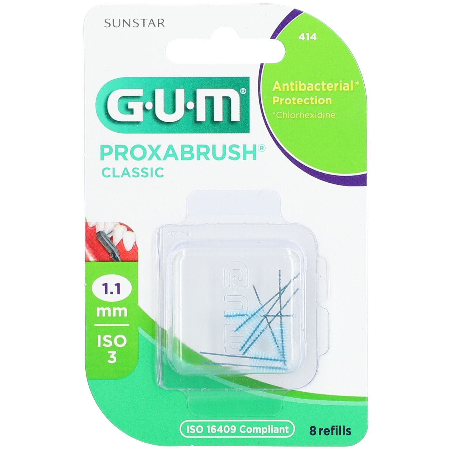 GUM® Proxabrush® Classic Ersatzbürsten 1,1 mm
