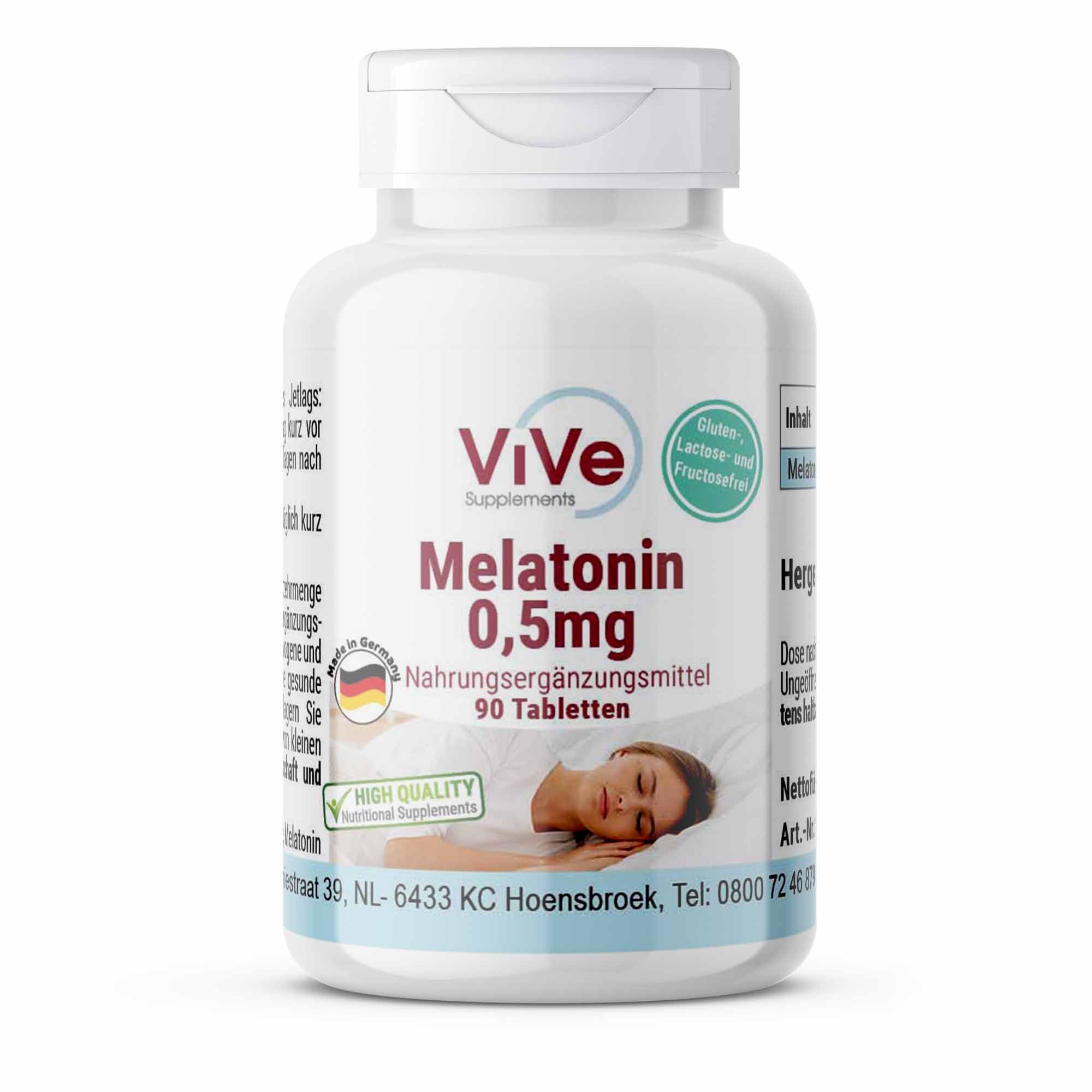 Vive Supplements | Melatonin 0.5mg 90 St