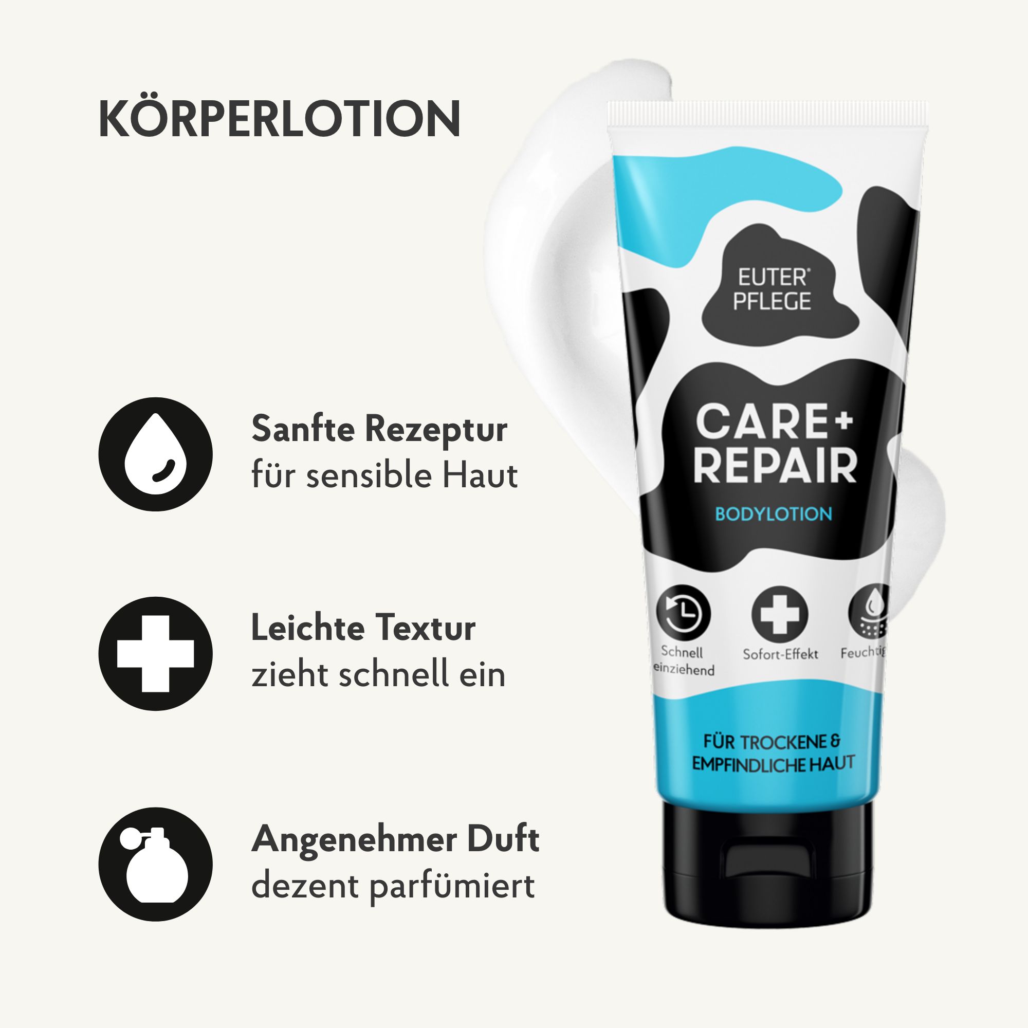 EUTERPFLEGE Care + Repair Bodylotion für raue und strapazierte Haut