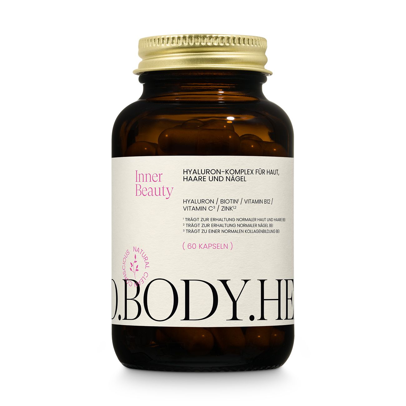 MIND.BODY. HEALTH Inner Beauty - Hyaluron-Komplex, vegane Kapseln