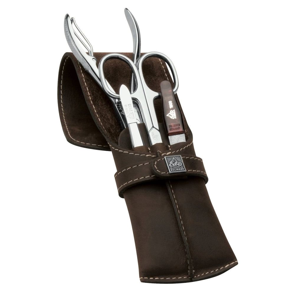 Erbe Solingen Maniküre Herren Stecketui Braun Mountain Bear 4-teilig 1 St