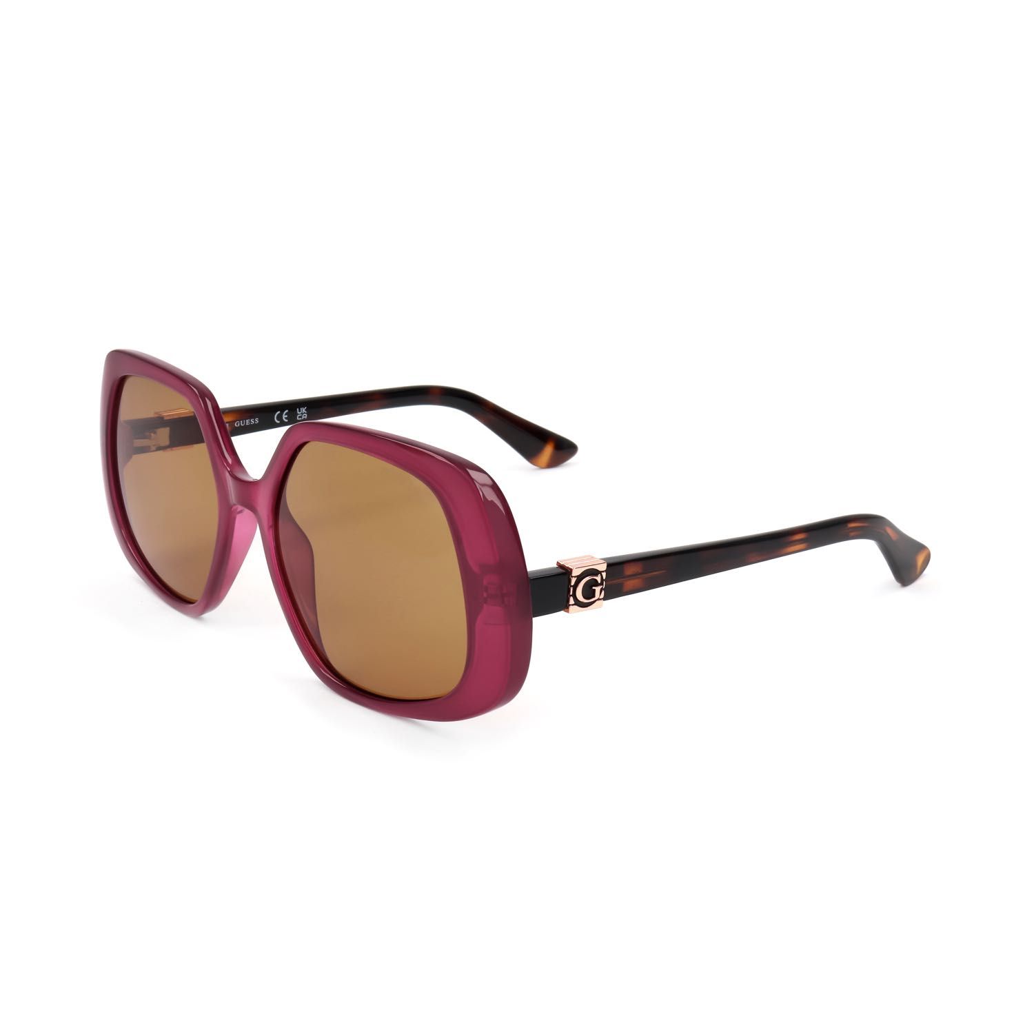Guess occhiali da sole donna GU7862 bordeaux mottled brown