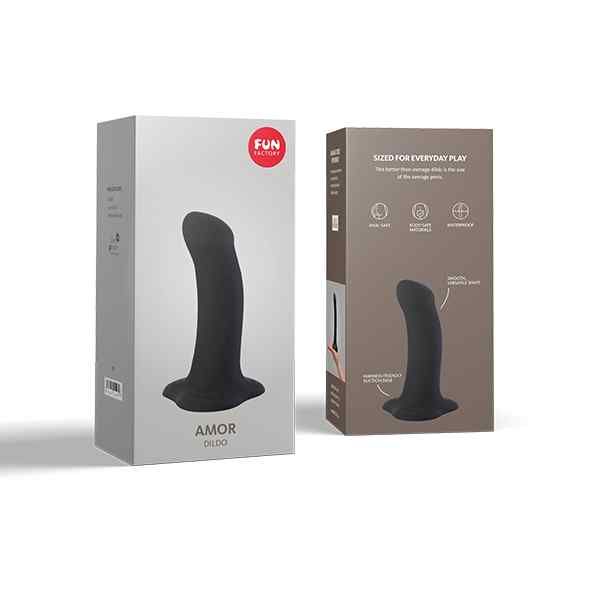 Fun Factory Amor Dildo Black 1 St