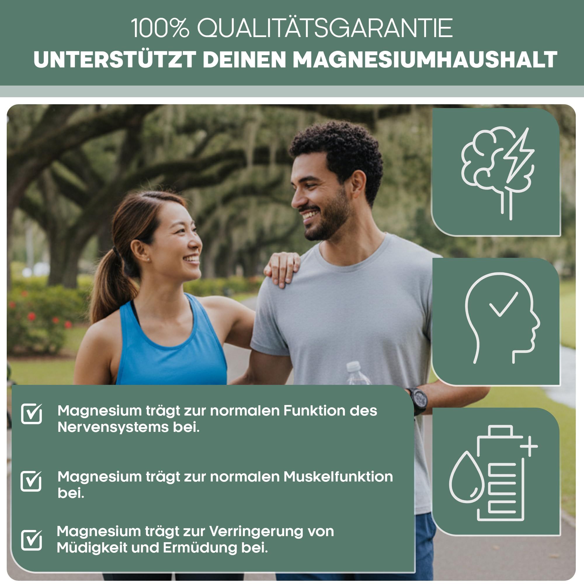 Magnesium Bisglycinat hochdosiert, vegan