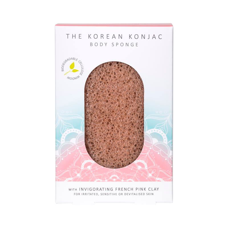The Konjac Sponge Co. Mandala Body Sponge Pink Clay