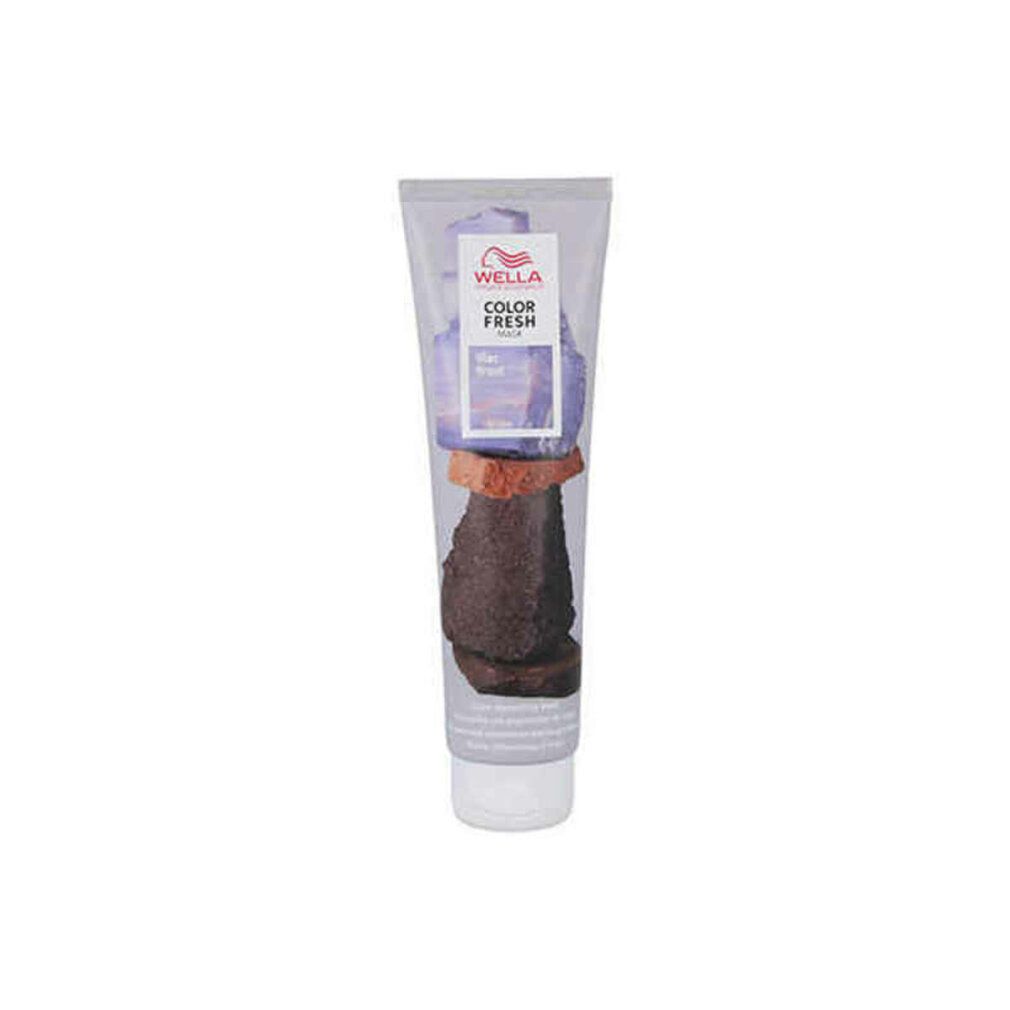 Tube mit Wella Color Fresh Mask Lilac Frost. Transparentes Gehäuse, weißer Deckel. Produktabbildung.