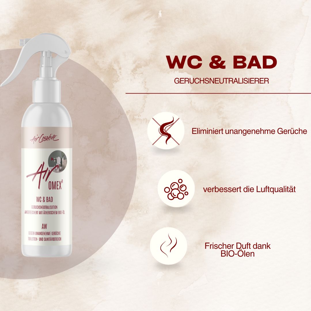 Air Creative® Geruchsneutralisierer WC und Bad | mit Bio-Duft