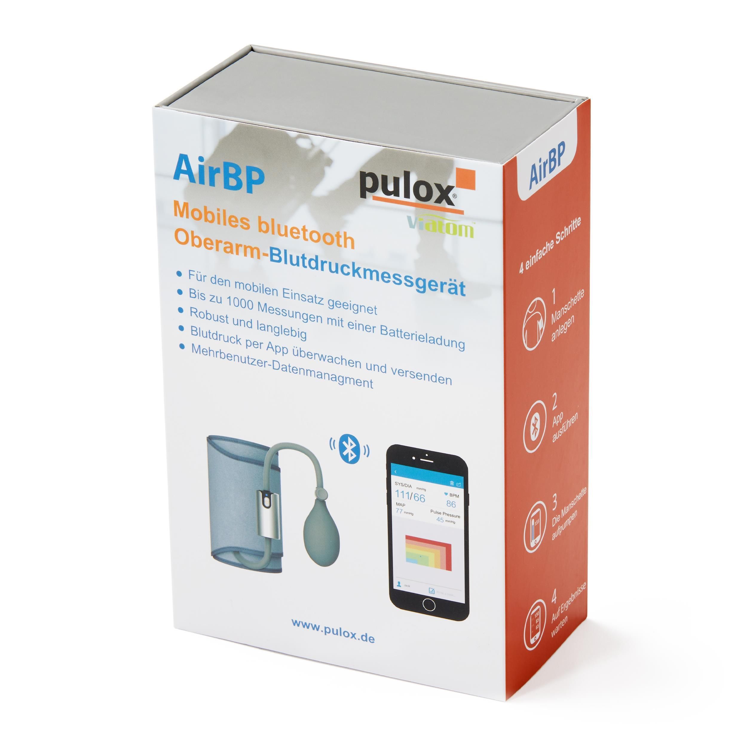 Pulox by Viatom - AirBP - Oberarm-Blutdruckmessgerät mit Bluetooth und App für iOS & Android