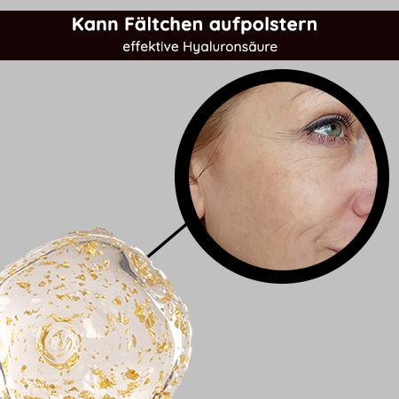 RAU Cosmetics Golden Hyaluron Anti Aging Gel mit 23kt Gold & Hyaluronsäure Luxus für die Haut