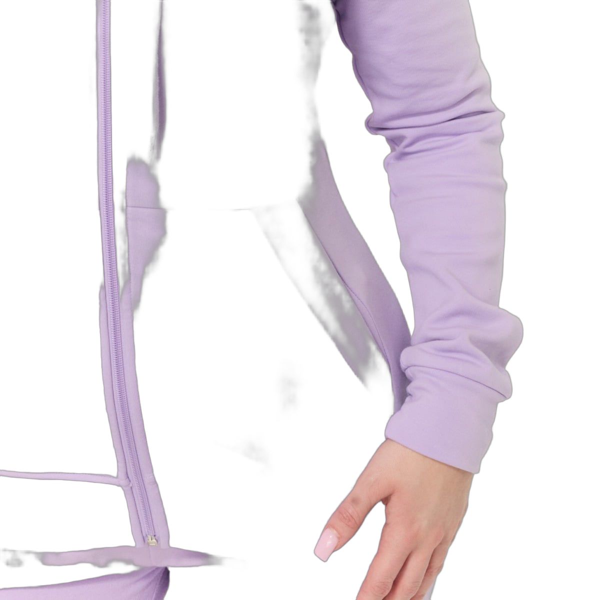 GymBeam Hoodie Damen regular mit Reißverschluss und Kapuze Lavender