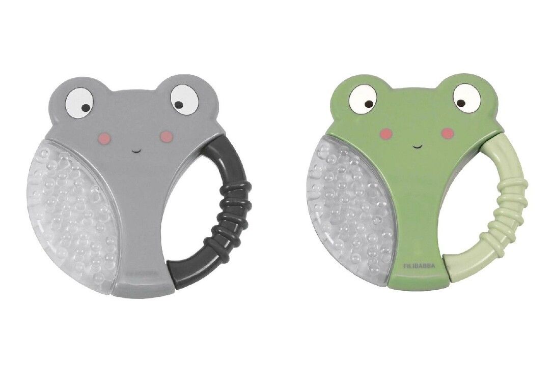 FILIBABBA Kühlbeißringe Frösche 2er Pack