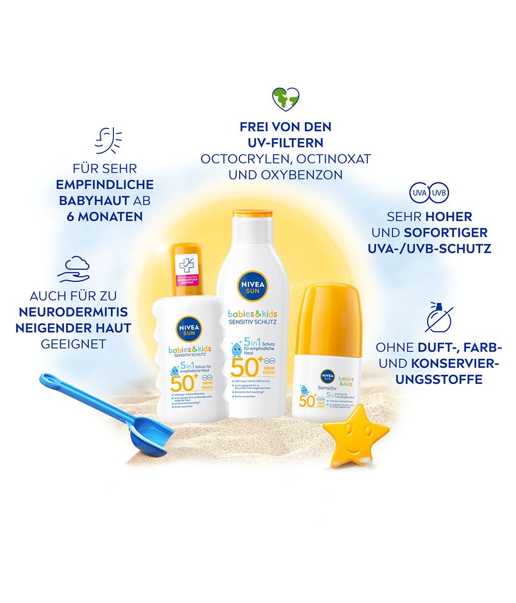 NIVEA SUN Babies & Kids Sensitiv Schutzspray LSF 50+