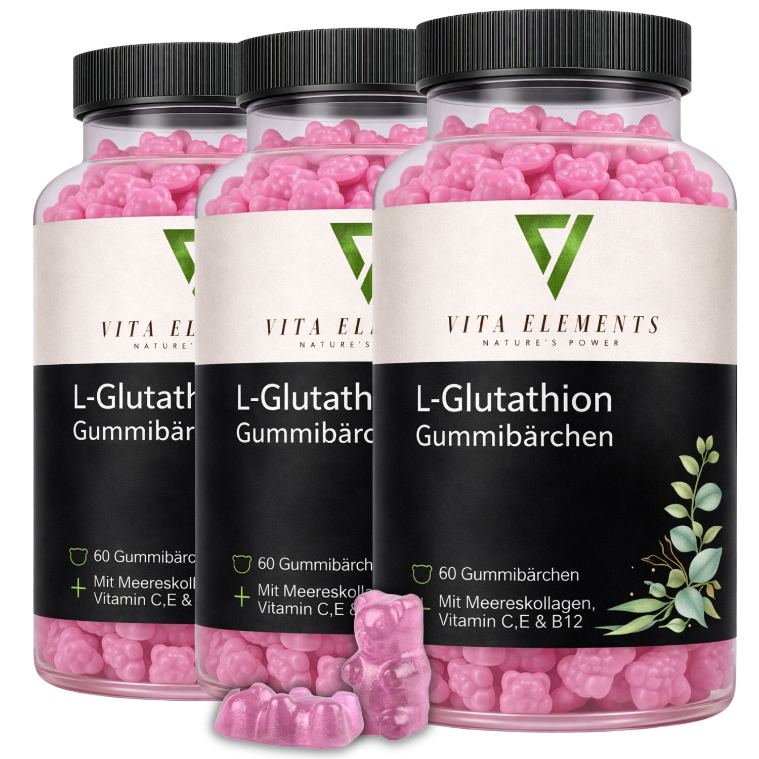 Vita Elements L-Glutathion Gummibärchen 186 g