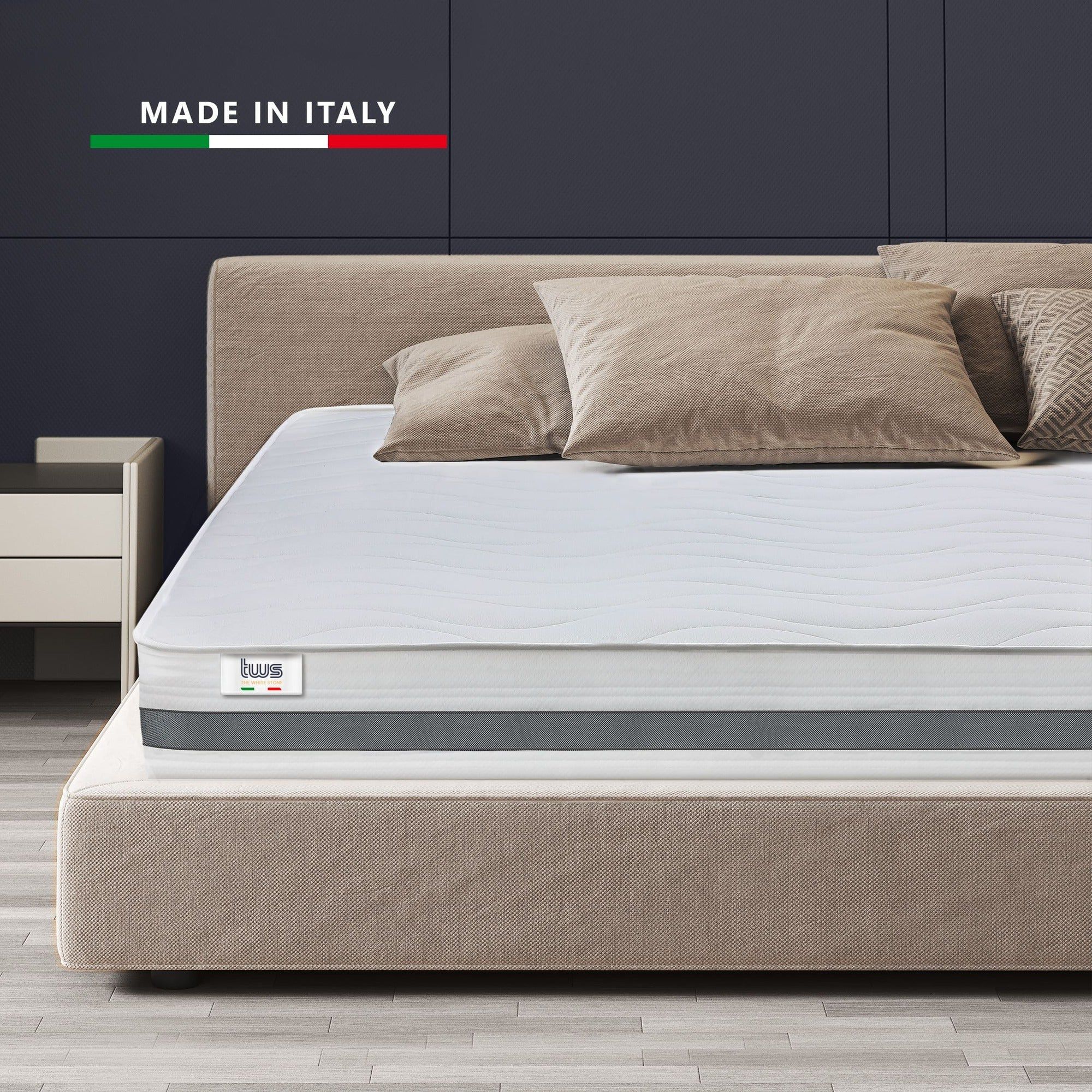 The White Stone Matratze 120x190 cm aus hypoallergenem Waterfoam, 25 cm